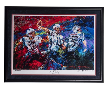 Tom Brady Signed New England Patriots "The Release" 24x36 Framed Lithograph (Tristar)